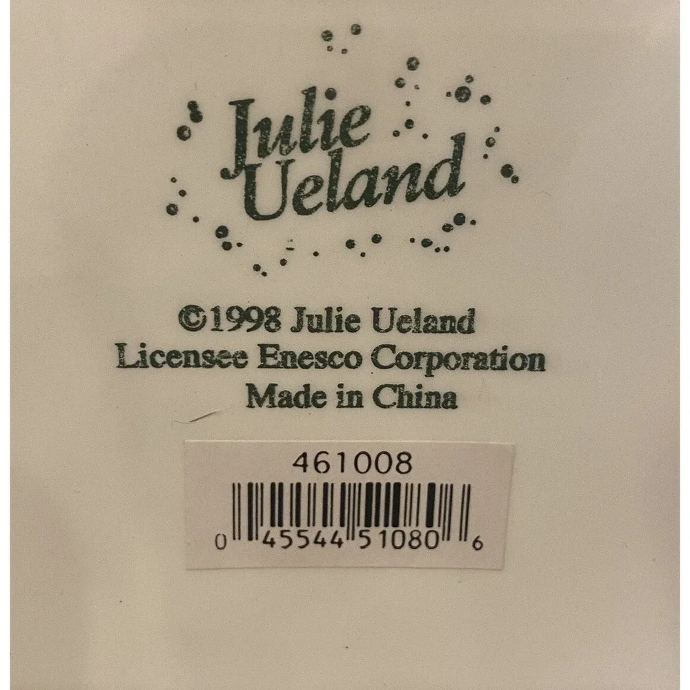 Vintage 1998 Julie Ueland by Enesco Winter Christmas Adorable‎ Snowman Teapot